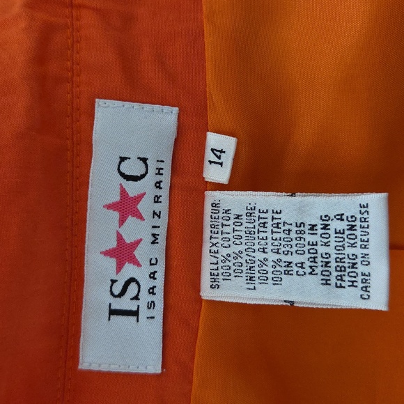 Issac Mizrahi Orange Jacket - Picture 8 of 8